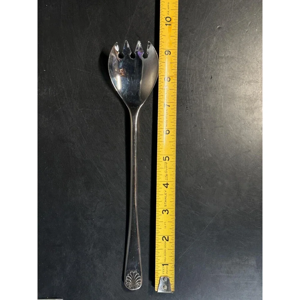 Vintage W.A. Italy Silverplate Pasta Serving Spoon 9